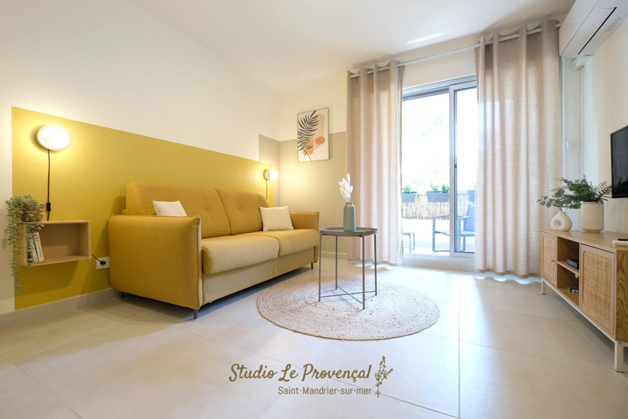 Studio Renove, 5Mn Plage, Terrasse, Clim, Velos Сен-Мандрие-сюр-Мер Экстерьер фото